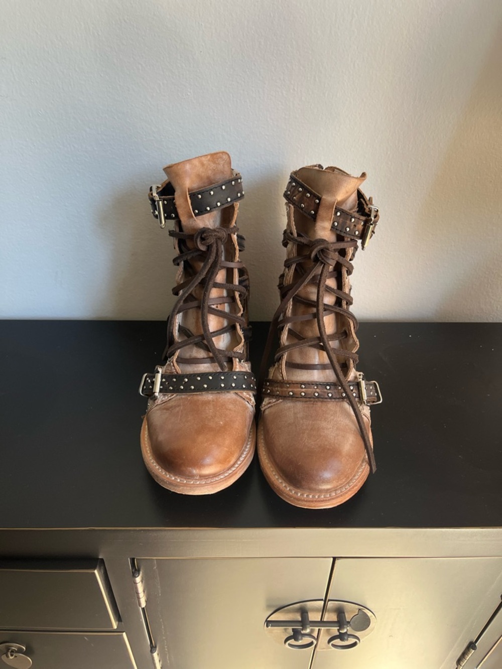 Freebird Cheyenne Taupe Multi - Picture 3 of 5